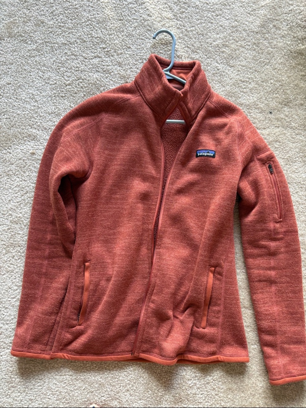 Patagonia Rust Red Full-Zip Women's Fleece Jacket